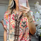 Coole set - print top + chill wijdpijpbroek