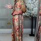 Coole set - print top + chill wijdpijpbroek
