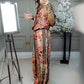 Coole set - print top + chill wijdpijpbroek