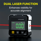🔥4-side magnetische digitale hoekmeter met laser