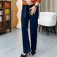 ⏳Tijdelijke aanbieding⏰Rechte damesjeans met elastische tailleband en trekkoord👖