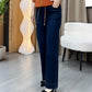 ⏳Tijdelijke aanbieding⏰Rechte damesjeans met elastische tailleband en trekkoord👖
