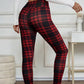 Fleece gevoerde geruite leggings voor dames – zachte, rekbare en stijlvolle winterkleding 🧣