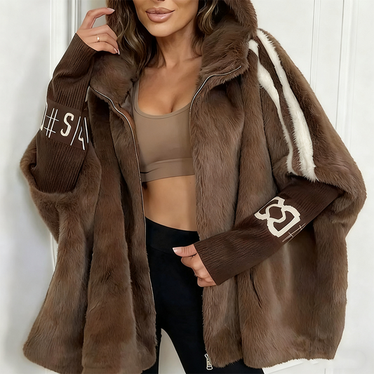 🔥 50% KORTING ! ✨ Dames Pluche Capuchonjas - Extra Zacht en Warm, Veel Kleuren, Alledaagse Stijl ❄️👚