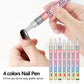 🎁Kerstcadeau! 50% Korting op 12-Kleurige Professionele Nail Art Penset – Ultraprecieze 0,7 mm Punt & Snel Droogend ✨💅