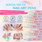 🎁Kerstcadeau! 50% Korting op 12-Kleurige Professionele Nail Art Penset – Ultraprecieze 0,7 mm Punt & Snel Droogend ✨💅