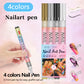 🎁Kerstcadeau! 50% Korting op 12-Kleurige Professionele Nail Art Penset – Ultraprecieze 0,7 mm Punt & Snel Droogend ✨💅