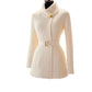 Geribbelde gebreide bodycon-trui voor dames