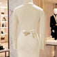 Geribbelde gebreide bodycon-trui voor dames