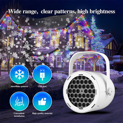 🎅Kerstmis Hot Sale🎁16-Pattern USB Kerstmis Projector Licht