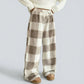 👖 Retro Geruite Damesbroek – Dikke Stof & Rechte Pasvorm | 50% KORTING