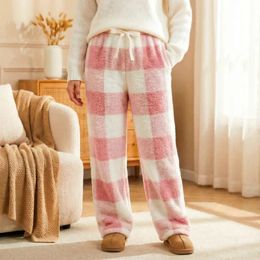 👖 Retro Geruite Damesbroek – Dikke Stof & Rechte Pasvorm | 50% KORTING