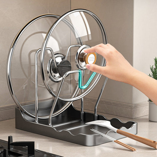 🍳 Slimme Keukenhouder voor Deksel & Plank!