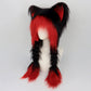 🐶Pluche wintermuts met kattenoren en gevlochten staartjes