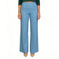 Hoge taille glitter broek met rechte pijpen