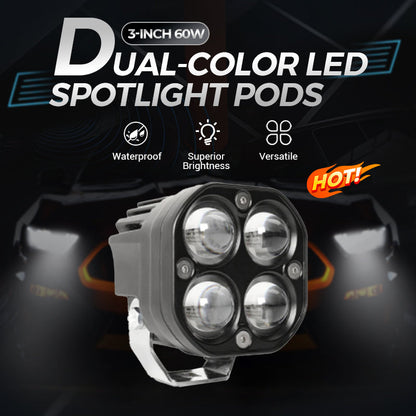 3-inch 60W tweekleurige LED-spotlights