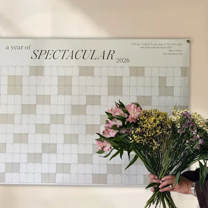 📅 Exclusieve Korting -50%! ✨ 2026 Muurkalender – Perfect voor Hem & Kantoor 🌟 | Wisbaar, Minimalistisch & Jaarlijkse Overzicht!