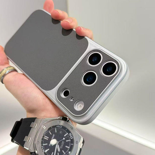 Hoogwaardige schokbestendige telefoonhoes met leerstructuur