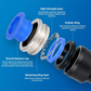 🔧1/4 inch pneumatische slangkoppeling met steekverbinding, set