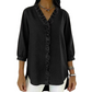 Casual shirt met ruches en V-hals voor dames