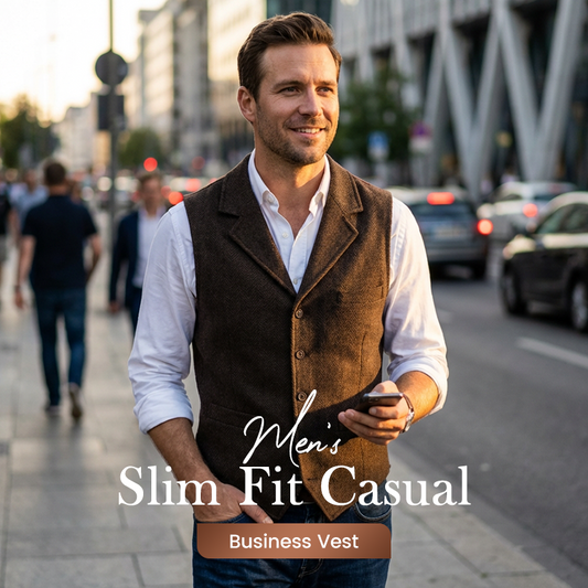 🔖 50% KORTING! 🔥 Slim Fit casual vest voor heren 👕💥