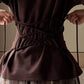 Slim-fit top met korte mouwen en vetersluiting aan de achterkant