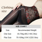 Glanzende panty met geborduurd rozenkant, inclusief cosmeticatas