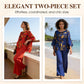 Dames 2-delige set met bedrukte top en broek