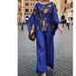 Dames 2-delige set met bedrukte top en broek