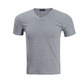Klassiek katoenen T-shirt met V-hals en korte mouwen