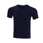 Klassiek katoenen T-shirt met V-hals en korte mouwen