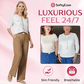 Perfect vallende stretchbroek met hoge taille