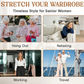 Perfect vallende stretchbroek met hoge taille