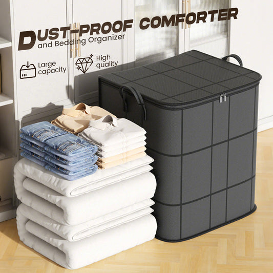 🧺NU 50% KORTING! 🛏️ Stofhoes voor dekbed en beddengoed – Grote capaciteit, duurzame non-woven stof en opvouwbaar ontwerp 🌿