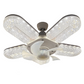 Houdt je koel en stralend 🌬️💡 LED-ventilator met 5 bladen en kristaleffect