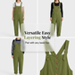 Casual, ruimvallende overalls met knoopsluiting voor dames
