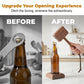 Creatieve houten flesopener in de vorm van een hamer met standaard