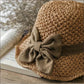 👒✨Elegante zonnehoed van gevlochten stro met strik