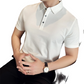 Herenoverhemd met korte mouwen in effen kleur voor een zakelijke casual look