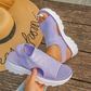 Ademende platform sandalen van mesh voor dames