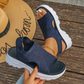 Ademende platform sandalen van mesh voor dames