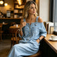 👗👖 Jumpsuit met open schouders, wijde pijpen en zakken