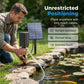 🌞Zonne-energie Vijverbeluchter met luchtpomp – nul elektriciteitskosten – houd vissen gezond en water helder – 50% KORTING 🐟💧