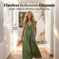 Casual mouwloze jurk met V-hals en ruches voor dames