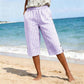 Casual geruite capribroek voor dames