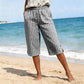 Casual geruite capribroek voor dames