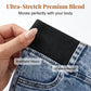 Damescapribroek van denim met hoge taille, elastische tailleband en cropped lengte