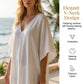 Casual maxi-jurk met V-hals voor dames