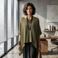 🔥50K+ VERKOCHT HALVE PRIJS🌿 Holle poncho top kwalitatieve mengstof losse pasvorm S-3XL