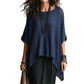🔥50K+ VERKOCHT HALVE PRIJS🌿 Holle poncho top kwalitatieve mengstof losse pasvorm S-3XL
